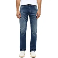 Mustang Michigan Straight Jeans in Light Scratched Used-W34 /
