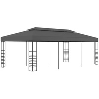 VidaXL Gartenpavillon 3 x 6 m anthrazit
