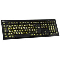 LogicKeyboard XL Print PC Slim Line NERO DE Kabelgebunden),