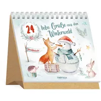 Trötsch Verlag Adventskalender 24 liebe Grüße aus dem Winterwald