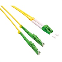 Roline LWL-Kabel duplex 9/125μm OS2, LSH/LC, APC Schliff, LSOH,