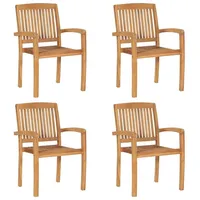 VidaXL Stapelbare Gartenstühle 59,9 x 96,1 x 27,8 cm