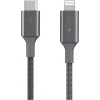 Belkin Smart LED Kabel grau 1,2m USB-C / Lightning