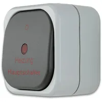 REV Ritter REV Aquatop Heizungsschalter Feuchtraum Ip44 Aufputz grau