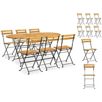 VidaXL Garten-Essgruppe 7-tlg. Braun