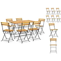 VidaXL Garten-Essgruppe 7-tlg. Braun