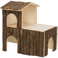 Trixie Letti house 2 exits rabbits bark wood 45