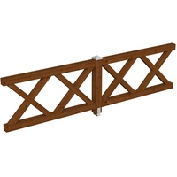 SKANHOLZ SKAN HOLZ Brüstung Andreaskreuz 335 x 84 cm,