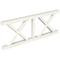 SKANHOLZ SKAN HOLZ Brüstung Andreaskreuz 220 x 84 cm,