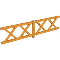 SKANHOLZ SKAN HOLZ Brüstung Andreaskreuz 400 x 84 cm,