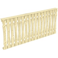 SKANHOLZ SKAN HOLZ Brüstung Balkonschalung 220 x 96 cm,