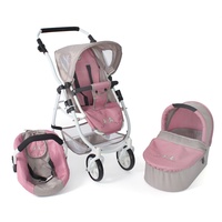 Bayer Chic 2000 Puppenwagen Emotion All In, 3in1 Puppenwagen-Set