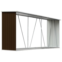 VidaXL Kaminholzregal 330 x 84 x 152 cm braun