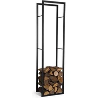 Perel Kaminholzregal, schwarz, 100 x 45 x 30 cm