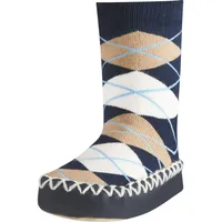 Playshoes Hüttenschuh Karo in Marine | Gr.: 27-30