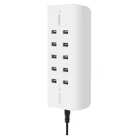 Belkin Rockstar 10-Port USB-Ladestation 120W, 2,4A pro Port Weiß