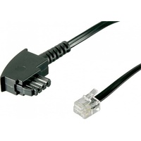 Goobay TAE-F/RJ11 Cable Schwarz