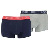 Puma Herren TRUNK Unterwäsche, Blau/Grau, L