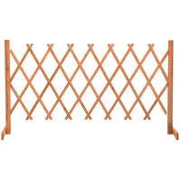 VidaXL Garten-Rankzaun Orange 150x80 cm Massivholz Tanne
