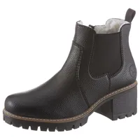 Rieker Chelseaboots, Stiefelette, Boots, Blockabsatz, mit Struktur am Obermaterial