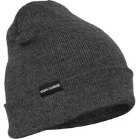 URBAN CLASSICS Basic Flap Beanie Strickmütze, Grau (Charcoal 91),