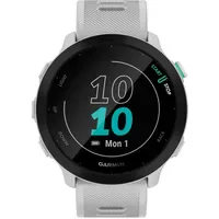 Garmin Forerunner 55 mit Silikonarmband steinweiß/schwarz