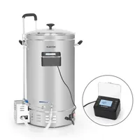 Klarstein Brauheld Pro Maischekessel 2500W 35L 30-100°C Umwälzpumpe Edelstahl