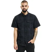 Brandit Textil Roadstar Kurzarmhemd Black / Blue XL