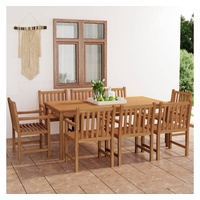 VidaXL Garten-Essgruppe 9-tlg. Braun