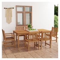VidaXL Garten-Essgruppe 7-tlg. Tisch 200 x 100 cm braun