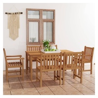 VidaXL Garten-Essgruppe 7-tlg. Tisch 150 x 90 cm braun