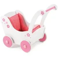 Bayer Chic 2000 Holzpuppenwagen fiori weiß