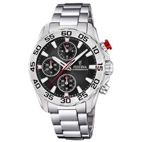 Festina Jungen Chronograph Quarz Uhr mit Edelstahl F20457/3