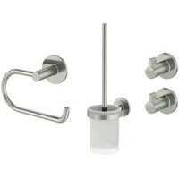 Lenz WC-Kombi-Bürstengarnitur Noa (4 -tlg., Nickel)