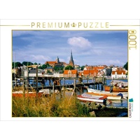 Calvendo Fischerhafen und Stadtansicht Flensburg Puzzle