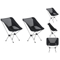 VidaXL Klappbare Campingstühle 2 Stk. mit Tragetasche 54x50x65 cm