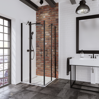Schulte Alexa Black Style Eckeinstieg 80 x 80 cm