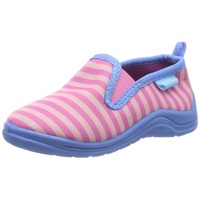 Playshoes geringelt, Unisex-Kinder Niedrige Hausschuhe, Pink (Pink/Türkis 792), 28/29