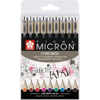 Sakura Fineliner PIGMA MICRON 05, 9er Etui