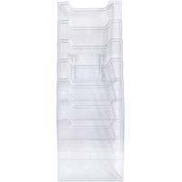 Exacompta Wandprospekthalter transparent DIN A4 6 Fächer