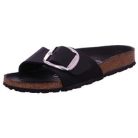 Birkenstock Madrid Big Buckle Nubukleder geölt schmal schwarz 36