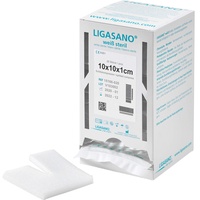 Ligamed medical Produkte GmbH Ligasano weiß Schlitzkompresse 10x10x1cm