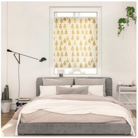 Lichtblick Plissee Klemmfix, ohne Bohren, blickdicht, Golden Drops -