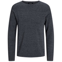 JACK & JONES Hill Knit Crew Pullover Dark Grey