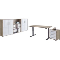 BMG Möbel Büromöbel-Set »Tabor«, (Set, 5 tlg.), mit elektrisch