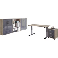 BMG Möbel Büromöbel-Set »Tabor«, (Set, 5 tlg.), mit elektrisch