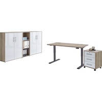 BMG Möbel Büromöbel-Set »Tabor«, (Set, 5 tlg.), mit elektrisch