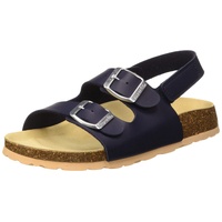 Superfit Jungen Fussbettpantoffel Knöchelriemchen Riemchensandalen, Ocean, 29 EU