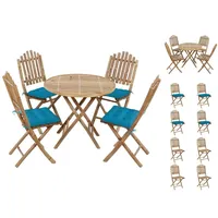 VidaXL Garten-Essgruppe 5-tlg. Blau