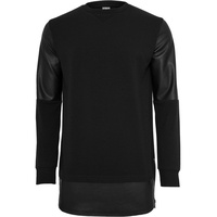 URBAN CLASSICS Synthetic Sweatshirt Black / Black M